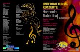 UNTERHALTUNGS- KONZERTE Harmonie Turbenthal · 2019. 3. 17. · Tilmann Dehnhard, arr. Reto Schärli Glenn Miller Medley ..... Norman Tailor The Power of Music ..... Christoph Walter