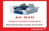 Kopie von B Neopost AS-830 Deutsch 619 - AMBIDSALESebay.ambidsales.com/items/neopost_as830/... · 2013. 2. 16. · forderungen der Richtlinie Nr. 2006/42/EG und der Richtlinie 2004/108/EG.