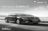 Renault ESPACE - Sport autoRenault ESPACE Preise und Ausstattungen Gültig ab 27. Februar 2020 Ersetzt die Preisliste vom 3. September 2019 1 Unverbindliche Preisempfehlung der Renault