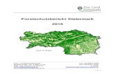 Forstschutzbericht Steiermark 2016 · 1 von 15 Forstschutzbericht Steiermark 2016 A10 - Landesforstdirektion Tel.: 0316/877-4528 Ragnitzstraße 193, A-8047 Graz Fax: 0316/877-4520
