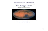 Der Planet Mars · Planeten erreicht. Die größte ausgedehnte dunkle Struktur, welche von der Erde aus beobachtet werden kann, ist Syrtis Major (die „große Syrte“). Die Tiefebenen