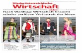 Nach Wahltag: Wirtscha braucht wieder seriösen … · 2019. 10. 25. · schen Grundstoﬀ en, die unbrennbar und an der Oberﬂ äche beliebig gestaltbar sind. „Sie halten praktisch