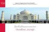Reisebericht Indien 2015„Märchenhaftes Indien – Von den Tempeln und Palästen Rajasthans zum Taj Mahal“ Reisebericht über die Jubiläumsreise der Sportgemeinschaft der Regierung