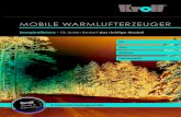 Mobile WarMlufterzeuGer ... von Kroll sind optimal geeignet Leistungsmerkmale ¢â‚¬¢ zur beheizung von