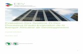 Processus D’auto-Evaluation de la Banque Africaine de … · 2020. 6. 15. · présent rapport met un accent particulier sur les opérations du secteur public, bien que les ONS
