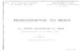MONOGRAPHIE DU NIGER · 121 à 124 du Tome l de la Monogra.phie du NIGER Supérieur et du BANI. Le graphique nO l donne une idée de la variation de l'hydrogramme du BANI à DOUNA