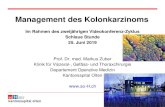 Management des Kolonkarzinoms · Referat Klinik Gais Prof. Dr. med. Ueli Güller, MHS Ueli Güller Konventionelle Chemotherapie •5-FU •Irinotecan •Capecitabine •Oxaliplatin