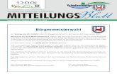 Amtsblatt der Gemeinde Friedenweiler MITTEILUNGS...2020/10/17  · loef ngen@hochschwarzwald.de Freitag 9:00 - 12:00 Uhr und 14:00 - 17:00 Uhr FRIEDENWEILER Samstag, 17. Oktober 2020
