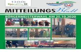 Amtsblatt der Gemeinde Friedenweiler MITTEILUNGS · Katrin Uhlig Tourist-Information 07652 1206-8360 uhlig@hochschwarzwald.de 01.11. Ulrike Wehrle, Kleineisenbachstr. 35, 70. Geburtstag