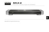 M22 · 2020. 2. 25. · Der M22 geht in den Standby-Modus über (angezeigt durch den gelben Statuszustand der Netz-LED). 8 Drücken Sie auf die Taste o (Standby), um den M22 aus dem
