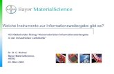 Welche Instrumente zur Informationsweitergabe gibt es?€¦ · Nanotechnologie-Bereiche bei Bayer MaterialScience. 2008-03-05 † BMS-HSEQ – Dr. Richter -4-Product Stewardship Nanotechnologie