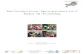 Nachhaltigkeit lernen - Kinder gestalten Zukunft Natur im ... klein.pdf · Ansprechpersonen: Herr Bürkle, Frau Max, Vera Lang, Hartensteinst-rasse 12/2, 70376 Stuttgart, Telefon