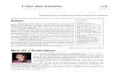L'éko des Kawann n°6 · 2011. 8. 7. · L'éko des Kawann n°9 Janvier 2005 Bulletin de liaison du Réseau Tortues marines de Guadeloupe Edito Sommaire : p.1 Edito p.1 Mot de l’animateur