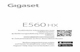 Gigaset E560HX€¦ · Gigaset E560HX / LHSG DE-LU de / A31008-M2766-B101-2-19 / Cover_front_HX.fm / 4/24/17 A-Klasse_Layout_Neu, Version 4, 28.05.2014 / ModuleVersion 1.0 E560 HX