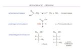 Aminosäuren - Struktur · 2011. 3. 4. · Struktur von Proteinen. Stabilisierung der Tertiärstruktur. einfachste Aminosäure: proteinogene Aminosäuren: c— c— c— c HO —NH2
