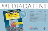 Jubiläum: e - elektronik-journal.de€¦ · von den Grundlagen und Technologien bis zur Anwendung und von den Komponen-ten bis zum System. elektronik journal und seine vier Schwesterzeitschriften
