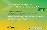 12.LfM-Campus- Radio-Tag 2013 · 2015. 6. 1. · (Live-)Interviews gehören dabei zum Alltagsgeschäft der Musikredakteure und Moderato - ... Sarina Jasch Programmchefin 99drei Radio