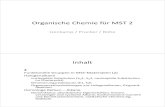 Organische Chemie für MST 2 - uni-freiburg.de · 2012. 11. 13. · Organische Chemie für MST 2 Lienkamp/ Prucker/ Rühe Inhalt 2 Funktionelle Gruppen in MST-Materialien (2) Halogenalkane