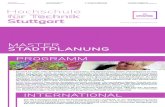 Hochschule f£¼r Technik Stuttgart HFT STUTTGART STUDIENBEGINN Sommersemester REGELSTUDIENZEIT 4 Semester