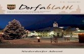 Niederdorfer Advent · 2019. 12. 2. · BBÄC 6 Dorfablattl :: Nr. 40 :: November 2017 Gemeinde Niederdorf Geschätzte Niederdorferinnen und Niederdorfer! Das Jahr neigt sich dem