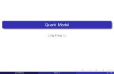Quark Model - National Tsing Hua Universityclass/group_theory2012fall/doc/... · 2012. 12. 14. · Gell-Mann Okubo mass formula Since SU(3) is not an exact symmetry, we want to understand