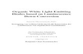 Organic White Light-Emitting Diodes based on Luminescence ... · 55 3.3.Conclusion 56 4. Light Extraction Enhancement due to Substrate Surface Modification 57 4.1. Approaches for