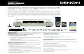 AVR 2809 DE V1linn-in-hamburg.de/downloads/datenblaetter/denon/... · High Definition A/V-Surround Receiver mit Dolby TrueHD, DTS-HD Master Audio und 1080p HD Video sorgt für den