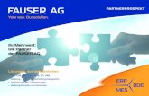 • Zeiterfassung und Zutrittslösungen • Werkzeugmaschinen ......FAUSER AG • Software für die Fertigung 2-4 Armbruster Engineering GmbH & Co. KG • Digitale Produktionsplattformen