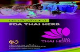 ตราสัญลักษณ์ FDA THAI HERB · 2017. 10. 19. · ตราสัญลักษณ์ fda thai herb จัดพิมพ์โดย : ส ำนักควบคุมเครื่องส