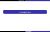 Aussagenlogik - Uni Salzburg Aussagenlogik. Normalformen Verwandlung in disjunktive Normalform Aufgabe