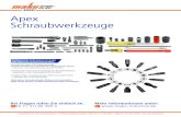 Apex Schraubwerkzeuge - Maku Remshalden...maku GmbH & Co. KG · Eisenbahnstraße 22 · 73630 Remshalden-Grunbach · Telefon (0 71 51) 90 395 0 · Telefax (0 71 51) 90 395 99 · Apex