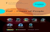 PoP - Power of People - Business Circle · 2020. 9. 17. · PoP - Power of People 21. / 22. September 2020 OCATION St. Martins Therme, NEUE L . Frauenkirchen. Vereint auch in diesen