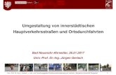 Umgestaltung von innerstädtischen Hauptverkehrsstraßen und …ib-becker.com/wp-content/uploads/2017/01/... · 2017. 1. 27. · Univ.-Prof. Dr.-Ing. J. Gerlach •Lehr- und Forschungsgebiet