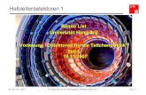 Benno List Universität Hamburg Vorlesung “Detektoren für die …blist/vl-detektor-ws07/Vorlesung_5.pdf · 2007. 11. 19. · B. List 19.11.2007 VL Detektoren für die Teilchenphysik: