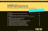 2. Halbjahr 2011 IWW-Seminare und Kongressefiles.vogel.de/iww/iww/files/714.pdfPraxiswissen auf den Punkt gebracht. 2. Halbjahr 2011 IWW-Seminare und Kongresse für Steuerberater und