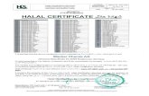 Certificate Halal GB-S Burghausen - Wacker Chemie · 2021. 1. 13. · LIOSIL@ HC 303 E LIOSIL@ HC 603 E PULPSIL@ 763 E SILFAR@ 100 SILFAR@ 1000 SILFAR@ 350 SILFOAM@ SC 370 SILFOAM@