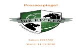 Pressespiegel - TSV Hannover-Burgdorf · 2020. 5. 11. · von "Auszeit! Der RECKEN-Podcast" zu Gast. Der Rechtsaußen, der die TSV Hannover-Burgdorf in diesem Sommer in Richtung MT
