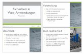 Sicherheit in Web-Anwendungen - TU Dortmund · 6 Fakultät Informatik Lehrstuhl für Künstliche Intelligenz •Strukturen und Schwachstellen von Anwendungen aufzeigen •Wissen über