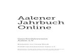 Aalener Jahrbuch Online - Startseite - Stadt Aalen · 2018. 9. 27. · Aalener Jahrbuch Online Geschichtsverein Aalen e.V. Bearbeitet von Georg Wendt ©2018 Geschichtsverein Aalen