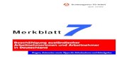 Merkblatt - Freie Universität...Merkblatt Beschäftigung ausländischer Arbeitnehmerinnen und Arbeitnehmer in Deutschland Fragen, Antworten sowie Tipps für Arbeitnehmer und Arbeitgeber
