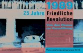 25 Jahre Friedliche Revolution - Plauen ... 25 Jahre 1989 Veranstaltungsprogramm 2014 2 Gru£wort der