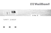 834679 INT01 01/02 - Vaillant · Durch wiederholtes Dr cken des Tasters kann die Heizung ein- bzw. ausgeschaltet werden. Die gew−hlte Betriebsart (Heizung EIN oder AUS) bleibt erhalten