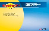 FRITZ!Box - Conrad Electronic · 2017. 9. 25. · FRITZ!Box 6840 LTE 7 Symbole und Hervorhebungen In diesem Handbuch werden Symbole und Hervorhebungen zur Mar-kierung bestimmter Informationen