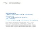 Libera Università di Bolzano · statuto. 1985, Nr. 751, abschließen. Diese Abkommen können Kooperationen, institutionelle Einglie-derungen oder die Anerkennung von Kreditpunkten