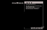 nuBox 311 · 2016. 10. 28. · Lautsprecher am Verstärker/Receiver anschließen, entnehmen Sie bitte der Geräte-Bedienungsanleitung. Anschlussterminal Auf der Rückseite der nuBox