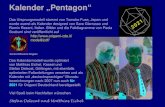 Kalender „Pentagon“ - Papierfalten...Kalender „Pentagon“ Das Ursprungsmodell stammt von Tomoko Fuse, Japan und wurde zuerst als Kalender designed von Sara Giarrusso und Ramin