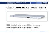 G&D DVIMUX8-OSD-PS/2 · 2017. 1. 3. · CPU 7 DVI-I CPU 7 Line In Keyb. Mouse CPU 8 DVI-I CPU 8: Installation: 5 · G&D DVIMUX8-OSD-PS/2: Line In: Falls Sie die Audio-Signale des
