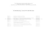Anleitung zum Praktikum - TU Ilmenau · 2020. 9. 18. · [7] Bohl, Willi: Technische Strömungslehre, Vogel Buchverlag Würzburg, 2002 Lehrbuchsammlung, TEC UF 4000 B676(12) [8] Kalide,