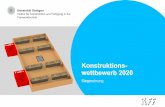 Konstruktions- wettbewerb 2020...Vielen Dank an unsere Sponsoren! Universität Stuttgart/ IKFF 14.07.2020 7 Arburg GmbH & Co BilzWerkzeugfabrik GmbH & Co. KG Carl Hanser Verlag GmbH