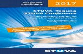 STUVA-Tagung STUVA Conference - TunnelTalk...STUVA-Tagung STUVA Conference International Forum for Tunnels and Infrastructure 6 – 8 December 2017 Stuttgart, Germany ation! ieb! Programm
